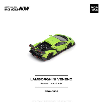 [Pre-Order] 1:64 POP Race PR640532 LAMBORGHINI VENENO VERDE ITHACA（10.26）