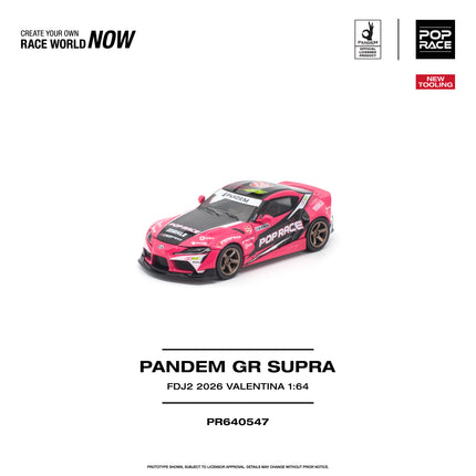 [Pre-Order] 1:64 POP Race PANDEM GR SUPRA FDJ2 VALENTINA PIAZ（9.29）