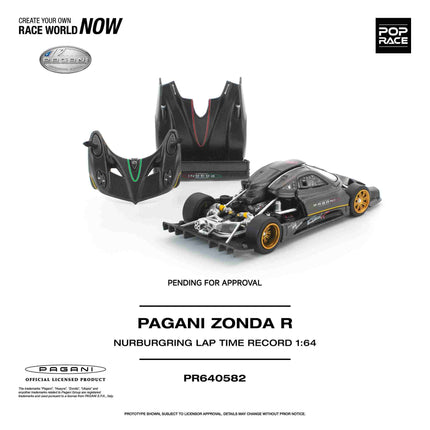 [預購] 1:64 POP Race 帕加尼 Zonda R 紐柏林賽道紀錄款
