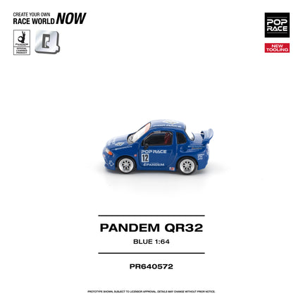 [Pre-Order] 1:64 POP Race PANDEM QR32 BLUE （8.18）