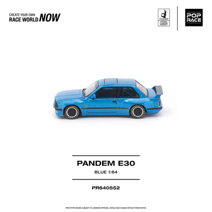 [Pre-Order] 1:64 POP Race PANDEM E30 BLUE（9.29）