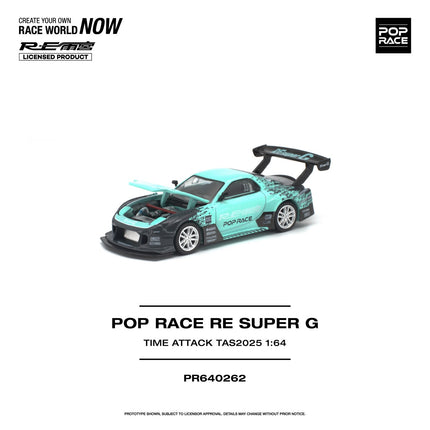 [預購] 1:64 POP Race RE SUPER G TIME ATTACK TAS 2025 PR640262