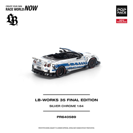 [Pre-Order] 1:64 POP Race LB-WORKS 35 FINAL EDITION SILVER CHROME （8.18）