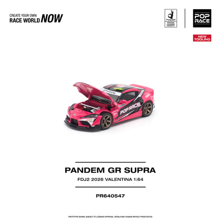 [Pre-Order] 1:64 POP Race PANDEM GR SUPRA FDJ2 VALENTINA PIAZ（9.29）