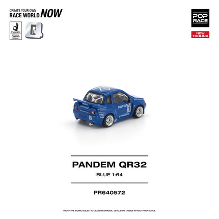 [Pre-Order] 1:64 POP Race PANDEM QR32 BLUE （8.18）