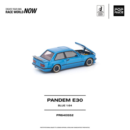 [Pre-Order] 1:64 POP Race PANDEM E30 BLUE（9.29）