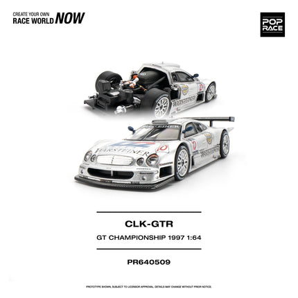 [Pre-Order] 1:64 POP Race PR640509 MERCEDES-BENZ AMG CLK GTR FIA GT CHAMPIONSHIP 1997 （8.10）