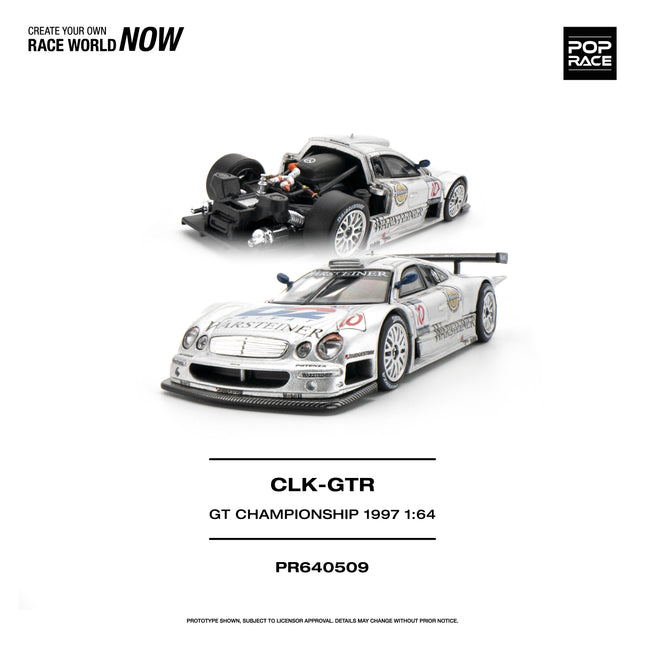 [Pre-Order] 1:64 POP Race PR640509 MERCEDES-BENZ AMG CLK GTR FIA GT CHAMPIONSHIP 1997 （8.10）