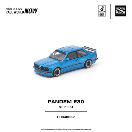[Pre-Order] 1:64 POP Race PANDEM E30 BLUE（9.29）