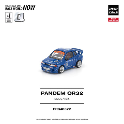 [Pre-Order] 1:64 POP Race PANDEM QR32 BLUE （8.18）