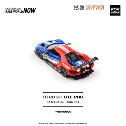 [Pre-Order] 1:64 POP Race PR640609 FORD GT GTE PRO LE MANS 24H 2019（8.24）