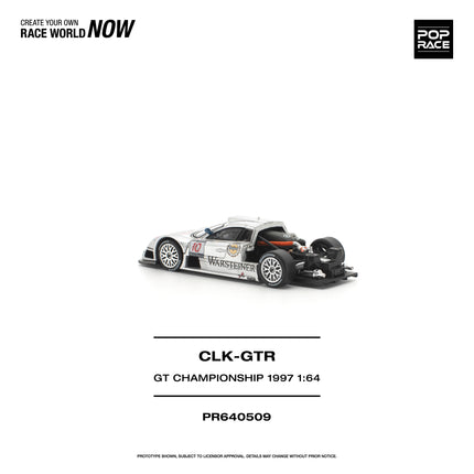 [Pre-Order] 1:64 POP Race PR640509 MERCEDES-BENZ AMG CLK GTR FIA GT CHAMPIONSHIP 1997 （8.10）