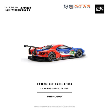 [Pre-Order] 1:64 POP Race PR640609 FORD GT GTE PRO LE MANS 24H 2019（8.24）