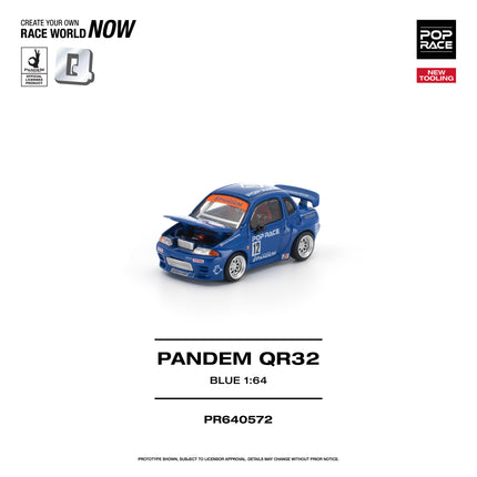 [Pre-Order] 1:64 POP Race PANDEM QR32 BLUE （8.18）