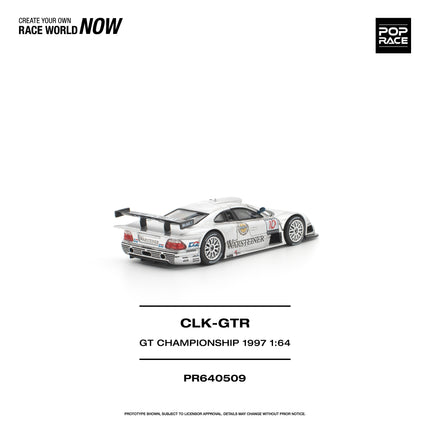 [Pre-Order] 1:64 POP Race PR640509 MERCEDES-BENZ AMG CLK GTR FIA GT CHAMPIONSHIP 1997 （8.10）