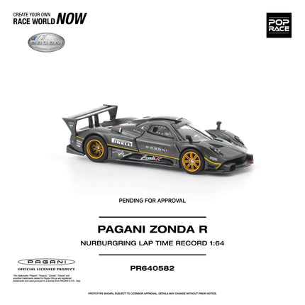 [預購] 1:64 POP Race 帕加尼 Zonda R 紐柏林賽道紀錄款
