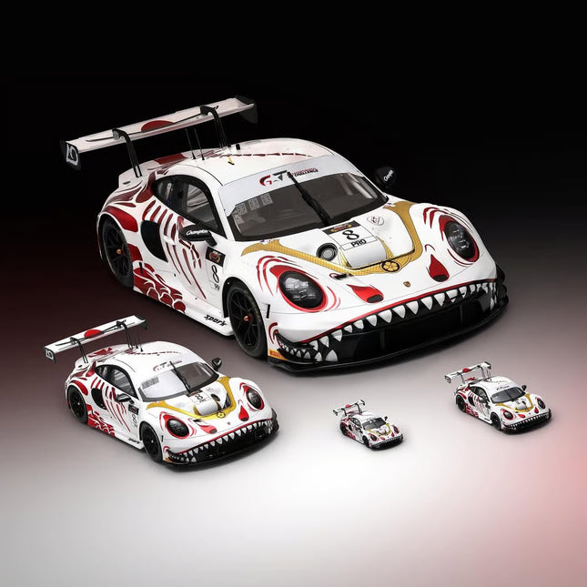 [Pre-Order] 1:18 Porsche GT3 R No.8 AO Racing Winner Suzuka 1000km 2026 L. Heinrich - A. Picariello - J. Andlauer (With pit board)