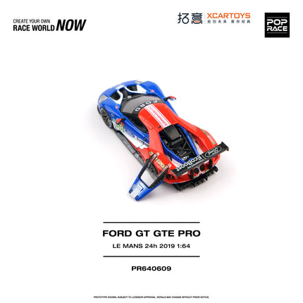 [Pre-Order] 1:64 POP Race PR640609 FORD GT GTE PRO LE MANS 24H 2019（8.24）