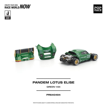 [Pre-Order] 1:64 POP Race PR640494 PANDEM LOTUS ELISE GREEN（8.24）