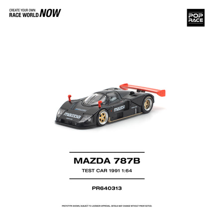 1:64 POP Race Diecast Model Car - MAZDA 787B 1991 TEST CAR
