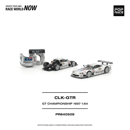 [Pre-Order] 1:64 POP Race PR640509 MERCEDES-BENZ AMG CLK GTR FIA GT CHAMPIONSHIP 1997 （8.10）