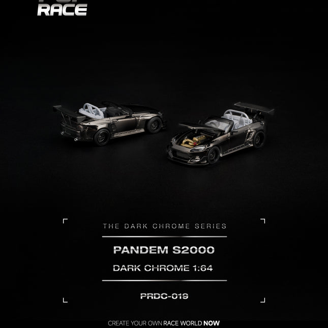 [Pre-Order] 1:64 POP Race PANDEM S2000 DARK CHROME（10.5）