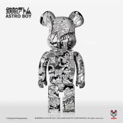 BEARBRICK ASTRO BOY BLACK AND WHITE 1000%