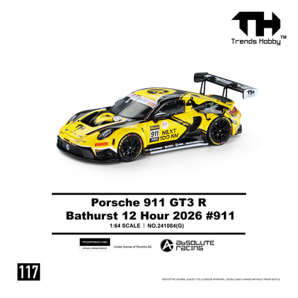 Trends Hobby 1:64 Porsche 911 GT3 R Bathurst 12 Hour 2026 #911