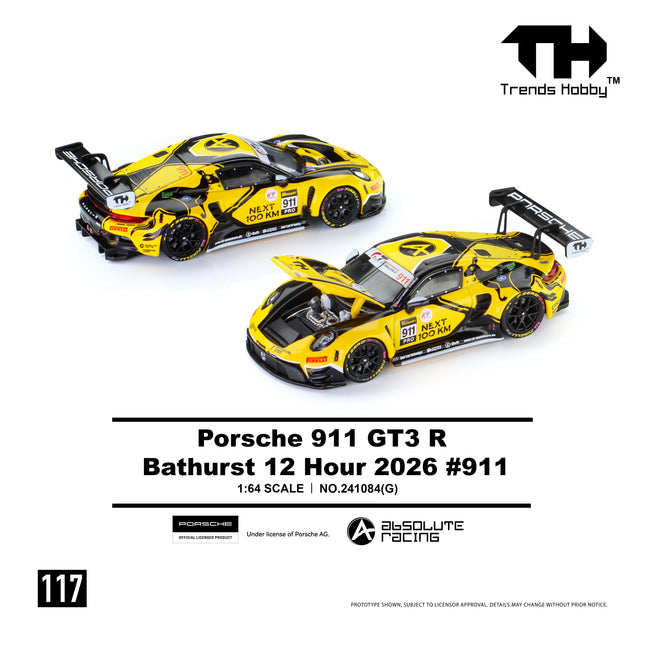 Trends Hobby 1:64 Porsche 911 GT3 R Bathurst 12 Hour 2026 #911