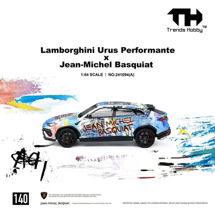 Trends Hobby 1:64 Lamborghini Urus Performante x Jean-Michel Basquiat - White Livery