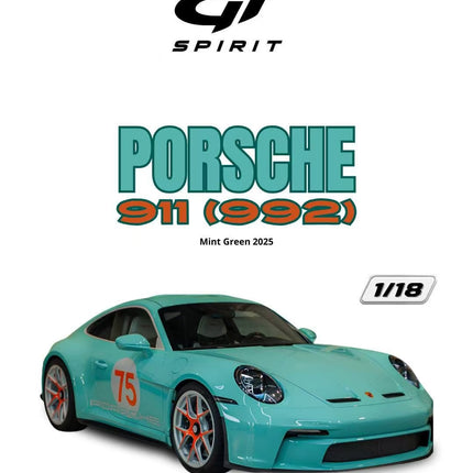 [Pre-Order] GT SPIRIT 1:18 PORSCHE 911 (992) MINT GREEN 2025