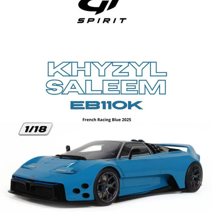 [Pre-Order] GT SPIRIT 1:18 KHYZYL SALEEM EB110K FRENCH RACING BLUE 2025