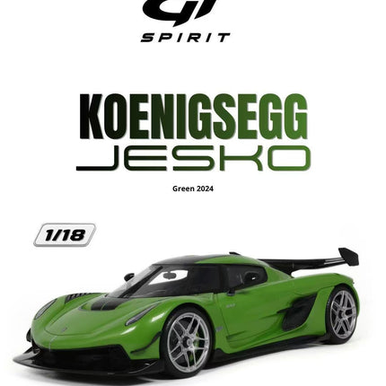 [Pre-Order] GT SPIRIT 1:18 KOENIGSEGG JESKO GREEN 2024