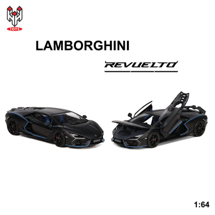 HungHing TOYS 1/64  Lamborghini Revuelto  (Black)