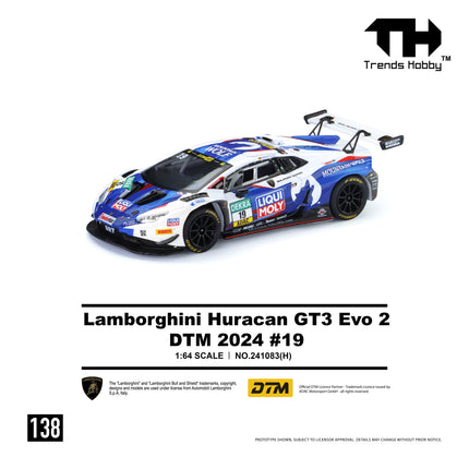 [Pre-Order] Trends Hobby 1:64- Lamborghini Huracan GT3 EVO2 - DTM 2024 #19（8.7）