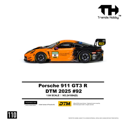 [Pre-Order] Trends Hobby 1:64- Porsche 911 GT3 R - DTM 2025 #92（8.7）