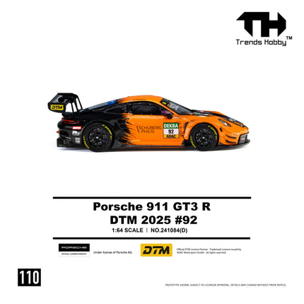 [Pre-Order] Trends Hobby 1:64- Porsche 911 GT3 R - DTM 2025 #92（8.7）