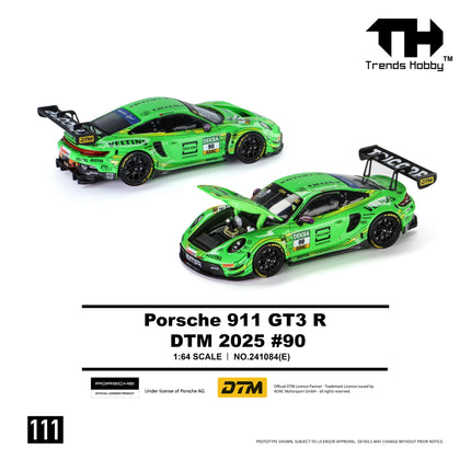 [Pre-Order] Trends Hobby 1:64 - Porsche 911 GT3 R - DTM 2025 #90（8.7）