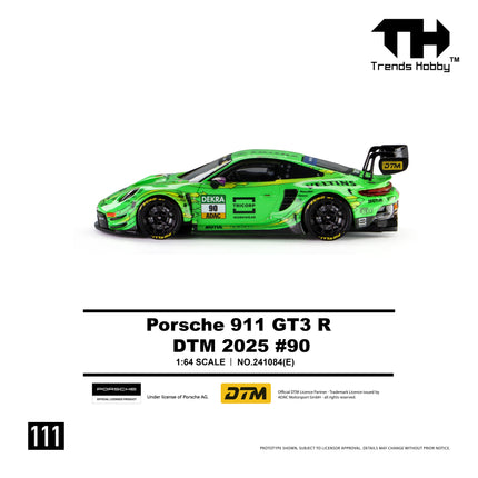 [Pre-Order] Trends Hobby 1:64 - Porsche 911 GT3 R - DTM 2025 #90（8.7）