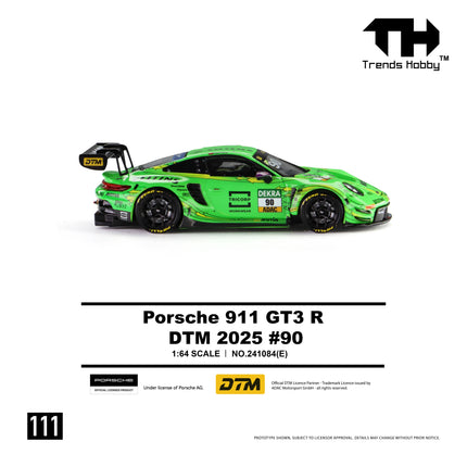 [Pre-Order] Trends Hobby 1:64 - Porsche 911 GT3 R - DTM 2025 #90（8.7）