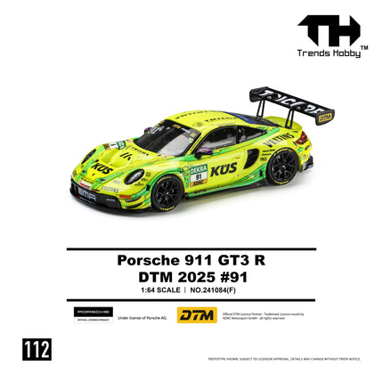 [Pre-Order] Trends Hobby 1:64- Porsche 911 GT3 R - DTM 2025 #91（8.7）