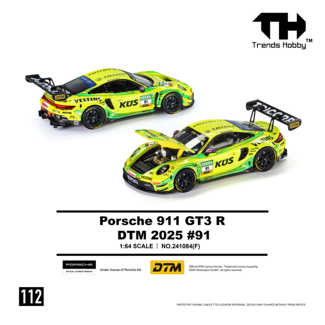 [Pre-Order] Trends Hobby 1:64- Porsche 911 GT3 R - DTM 2025 #91（8.7）
