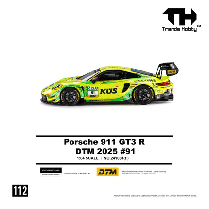 [Pre-Order] Trends Hobby 1:64- Porsche 911 GT3 R - DTM 2025 #91（8.7）