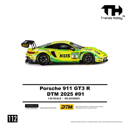 [Pre-Order] Trends Hobby 1:64- Porsche 911 GT3 R - DTM 2025 #91（8.7）