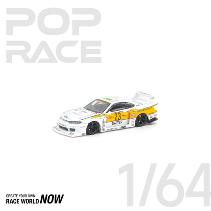 [預購] 1:64 POP Race LB SUPER SILHOUETTE S15 SILVIA 白色 全新開模