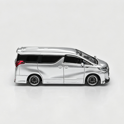 [Pre-Order] 1:64 MODEL MODEL Toyota Alphard customized Version Liquid Metallic Silver（8.14）