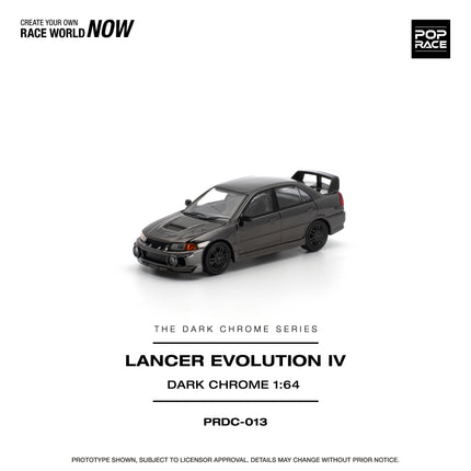 [Pre-Order] 1:64 POP Race LANCER EVOLUTION IV DARK CHROM