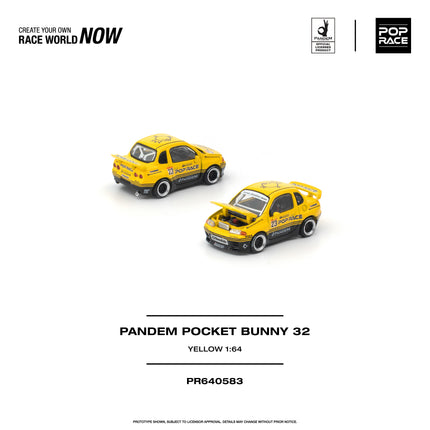 [PREORDER] POPRACE PANDEM POCKET BUNNY 32 YELLOW