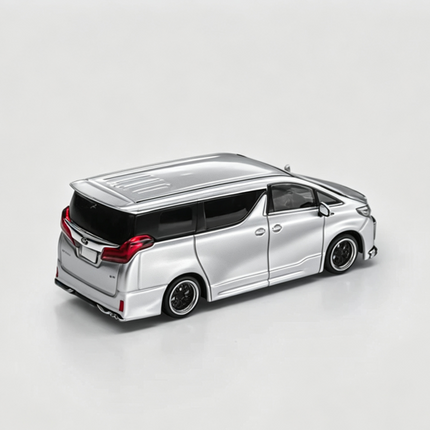[Pre-Order] 1:64 MODEL MODEL Toyota Alphard customized Version Liquid Metallic Silver（8.14）