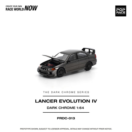 [Pre-Order] 1:64 POP Race LANCER EVOLUTION IV DARK CHROM